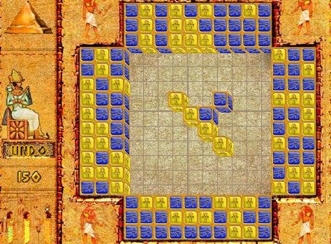 Загадочный Египет двигать блоки составлять по три в рядом игра Egypt Puzzle играть бесплатно