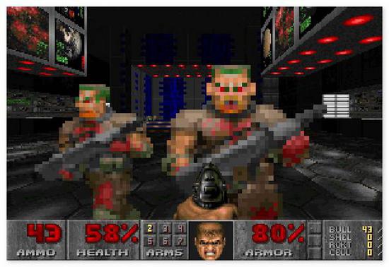 Дум стрелялка Рок ретро шутер от первого лица Doom 1 играть бесплатно