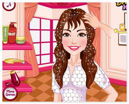 Стилист Силены Гомес игра уход за волосами Selena Gomez Inspired Hairstyles играть бесплатно