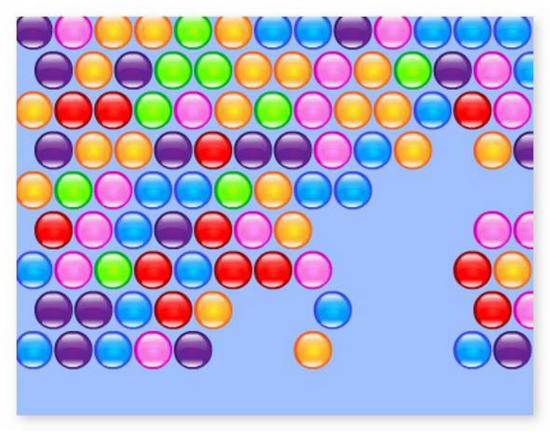Выстрел по пузырям лопать цветные шарики игра Bubble Hit играть бесплатно