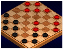 Шашки настольная игра для двоих или одного игрока Checkers