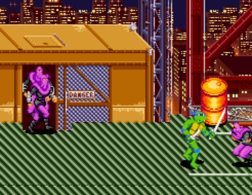 Черепашки Ниндзя четыре драки бродилка Teenage Mutant Ninja Turtles IV играть бесплатно
