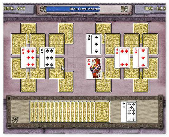 Мания карт три пики делюкс пасьянс игра в карты Card Mania Tri Peaks Deluxe играть бесплатно