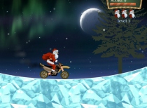 Гонки Деда Мороза на мотоцикле игра Santa Rider 2
