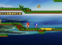 Ёж Сонник и Ехидна Наклз в мире Огня и Воды игра на двоих Sonic Knuckles 2 player