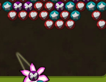 Пингпобл шарики по три в ряд стрелять цветками игра Pobble играть бесплатно